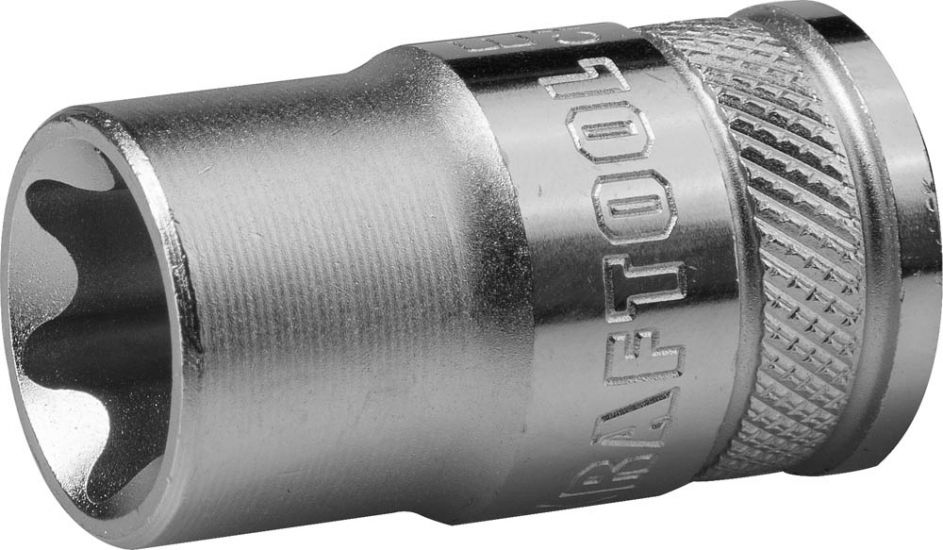 Торцовая головка KRAFTOOL INDUSTRIE QUALITAT, Cr-V, внешний TORX, хромосатинированная, 1/2, Е 16 