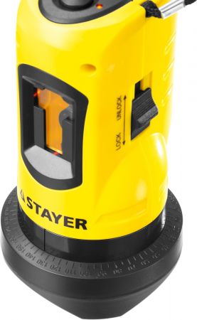 Построитель плоскостей STAYER "MASTER" LASER-Max лазерный самовыравнивающийся, дальность 10м, точность +/-1мм/м Построитель плоскостей STAYER "MASTER" LASER-Max лазерный самовыравнивающийся, дальность 10м, точность +/-1мм/м