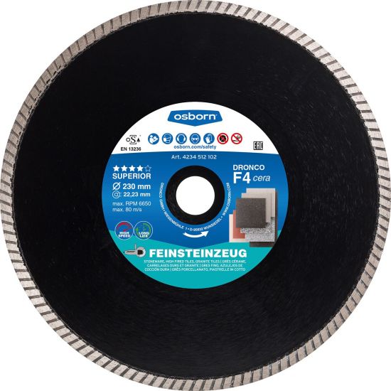 Алмазный диск F4 Cera (Express GRF) 125x1,4x22,23 DRONCO