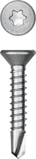 Нержавеющие саморезы DS-C с потайной головкой, 25 х 3.9 мм, 500 шт, KRAFTOOL