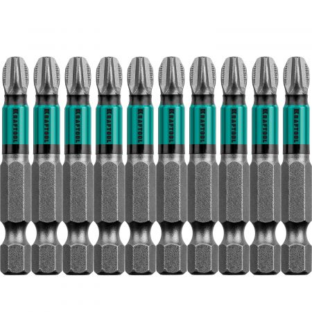 Optimum Line Биты, PH3, 50 мм, тип хвостовика E 1/4", 10 шт в блистере, KRAFTOOL Optimum Line Биты, PH3, 50 мм, тип хвостовика E 1/4", 10 шт в блистере, KRAFTOOL