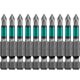 Optimum Line Биты, PZ1, 50 мм, тип хвостовика E 1/4", 10 шт в блистере, KRAFTOOL