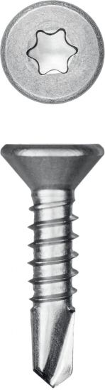 Нержавеющие саморезы DS-C с потайной головкой, 13 х 4.2 мм, 600 шт, KRAFTOOL