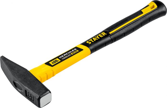 STAYER Hercules 400 г молоток слесарный с фиберглассовой рукояткой STAYER Hercules 400 г молоток слесарный с фиберглассовой рукояткой