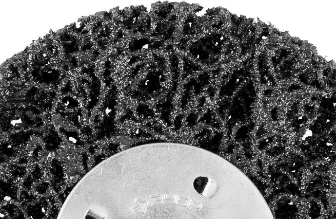 Щетка ЗУБР ЭКСПЕРТ дисковая для дрели, полимерно-абразивная, с открытой агрессивной структурой, 75мм 