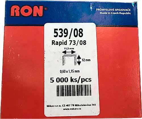 Скоба - 539/08 - 5000 (73/8) шт. RON
