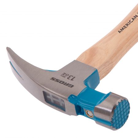 Молоток-гвоздодер, 380 г, угол 75, магнит, обрезиненная рукоятка AMERICAN HICKORY // GROSS Молоток-гвоздодер, 380 г, угол 75, магнит, обрезиненная рукоятка AMERICAN HICKORY // GROSS