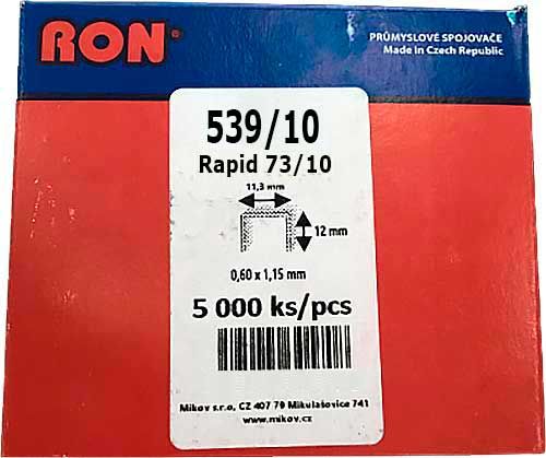 Скоба - 539/10 - 5000 (73/10) шт. RON