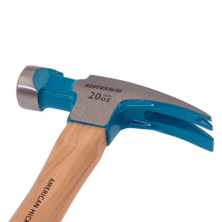 Молоток-гвоздодер,560 г, угол 75, магнит, обрезиненная рукоятка AMERICAN HICKORY // GROSS Молоток-гвоздодер,560 г, угол 75, магнит, обрезиненная рукоятка AMERICAN HICKORY // GROSS