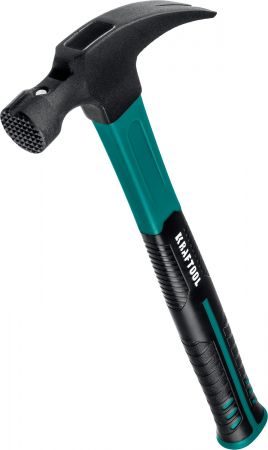 KRAFTOOL Fiberglass 560 г молоток-гвоздодёр столярный c фиберглассовой рукояткой KRAFTOOL Fiberglass 560 г молоток-гвоздодёр столярный c фиберглассовой рукояткой