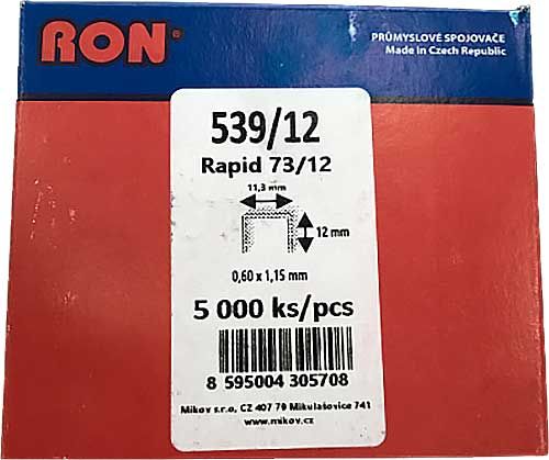 Скоба - 539/12 - 5000 (73/12) шт. RON