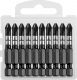 Биты KRAFTOOL Impact Pro, Philips, тип хвостовика E 1/4", PH2, 50мм, 10шт, в пластиковом боксе