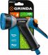 GRINDA PROLine BM-8, 8 режимов, курок сзади, пистолет поливочный металлический с TPR