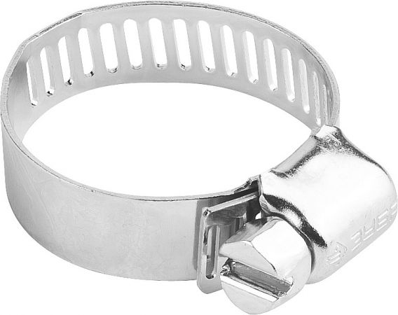 Хомуты оцинкованные, просечная лента 12.7 мм, 105-127 мм, 2 шт, ЗУБР Хомуты оцинкованные, просечная лента 12.7 мм, 105-127 мм, 2 шт, ЗУБР