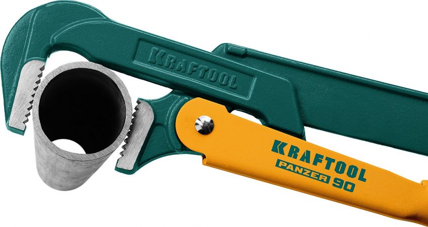 KRAFTOOL PANZER-90, №3, ключ трубный, прямые губки
