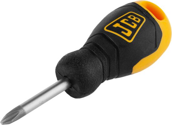 Отвертка JCB, хромомолибденовая сталь S2, двухкомпонентная рукоятка, магнитный наконечник, PH №2х40мм 