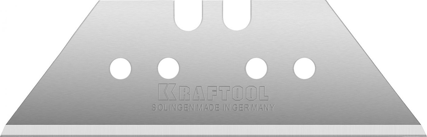 Лезвие KRAFTOOL PRO SOLINGENсменное трапец,для универ ножей,легир инстр сталь,многоур зак,типА24,18,7х59х0,65мм,5шт Лезвие KRAFTOOL PRO SOLINGENсменное трапец,для универ ножей,легир инстр сталь,многоур зак,типА24,18,7х59х0,65мм,5шт