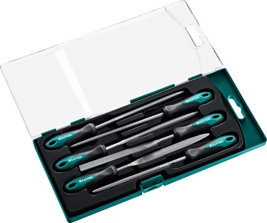 KRAFTOOL 6 шт, 160 мм, набор надфилей (16030-6) KRAFTOOL 6 шт, 160 мм, набор надфилей (16030-6)