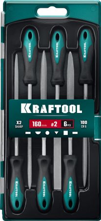 KRAFTOOL 6 шт, 160 мм, набор надфилей (16030-6) KRAFTOOL 6 шт, 160 мм, набор надфилей (16030-6)