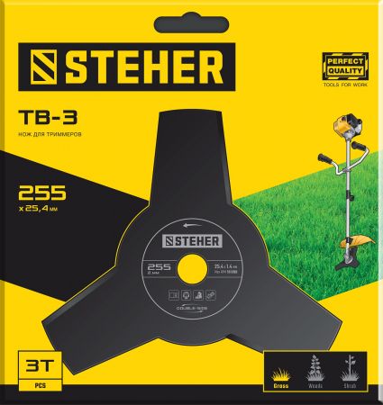 Нож для триммера TB-3 255 мм 3T STEHER