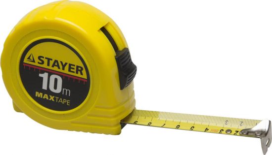 Рулетка STAYER МASTER MaxTape, пластиковый корпус, 10м/25мм 