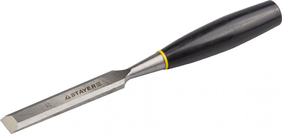 Стамеска STAYER Max-Cut плоская с пластмассовой ручкой, 20мм Стамеска STAYER Max-Cut плоская с пластмассовой ручкой, 20мм