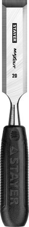 Стамеска STAYER Max-Cut плоская с пластмассовой ручкой, 20мм Стамеска STAYER Max-Cut плоская с пластмассовой ручкой, 20мм