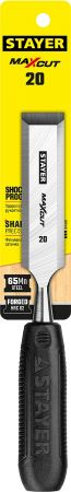 Стамеска STAYER Max-Cut плоская с пластмассовой ручкой, 20мм Стамеска STAYER Max-Cut плоская с пластмассовой ручкой, 20мм
