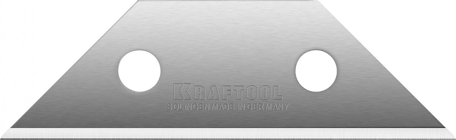 Лезвие KRAFTOOL PRO SOLINGEN сменное, трапец, для 0930, 09291, легир инструм сталь, многоур зак, тип А02, 18,7х62х0,65мм, 5 шт Лезвие KRAFTOOL PRO SOLINGEN сменное, трапец, для 0930, 09291, легир инструм сталь, многоур зак, тип А02, 18,7х62х0,65мм, 5 шт
