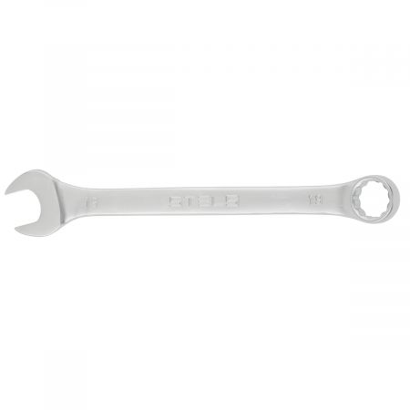 Ключ комбинированный, 19 мм, CrV, матовый хром Stels