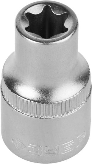 Головка торцовая ЗУБР МАСТЕР (1/2), Cr-V, E-TORX, хроматированное покрытие, E11 