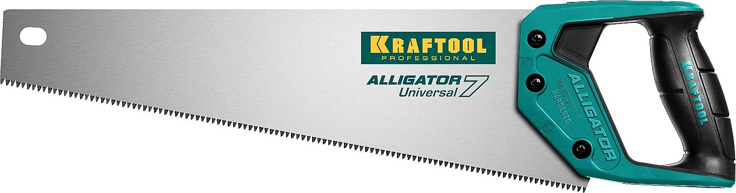 Ножовка по дереву (пила) KRAFTOOL UNIVERSAL 400 мм, 9/10 TPI, рез поперек и вдоль волокон, зуб универсальный наклонный Ножовка по дереву (пила) KRAFTOOL UNIVERSAL 400 мм, 9/10 TPI, рез поперек и вдоль волокон, зуб универсальный наклонный