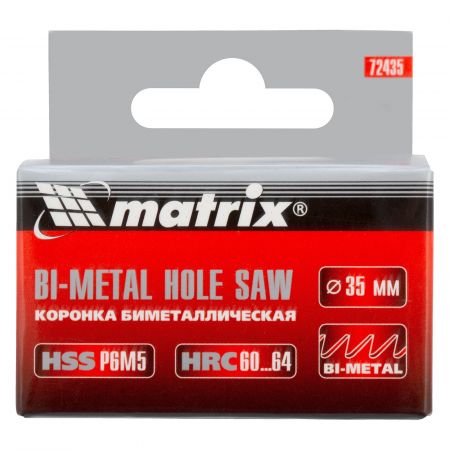 Коронка Bimetal, 35 мм Matrix Коронка Bimetal, 35 мм Matrix