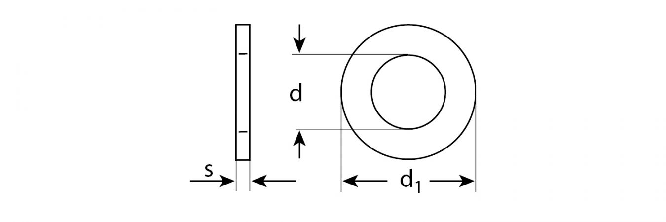 Шайба DIN 125A, 4 мм, 5 кг, оцинкованная, ЗУБР Шайба DIN 125A, 4 мм, 5 кг, оцинкованная, ЗУБР