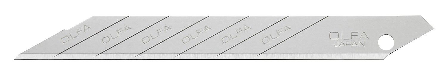 Лезвие OLFA сегментированное для графических работ, 9х80х0,38мм, 10шт 