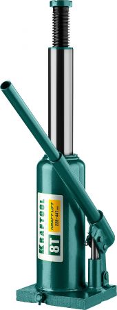 Домкрат гидравлический бутылочный "Kraft-Lift", сварной, 8т, 228-447мм, KRAFTOOL 43462-8 