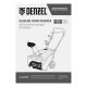 Бензиновая снегоуборочная машина SB 460 E, 99cc, эл.старт, шнек SnowCrusher Denzel