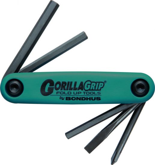 Набор ключей складной GorillaGrip PH1, SL 4,8 мм, Hex 4, 5, 6 мм /Bondhus/