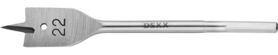 Сверло DEXX по дереву перьевое, шестигранный хвостовик, d=22мм, L-152мм 