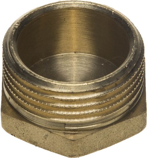 Заглушка GENERAL FITTINGS латунь, 6-ти гранная головка, наружная резьба, 1"