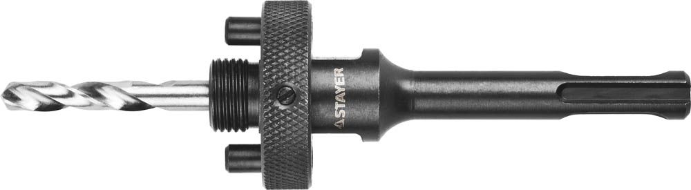 Державка STAYER PROFESSIONAL с пружинным фиксатором для коронок 32-200мм, быстросъёмная, хвостовиком SDS+