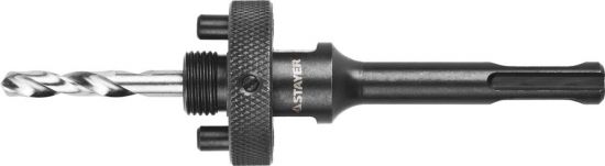 Державка STAYER PROFESSIONAL с пружинным фиксатором для коронок 32-200мм, быстросъёмная, хвостовиком SDS+