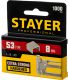 STAYER 8 мм скобы для степлера тонкие тип 53, 1000 шт