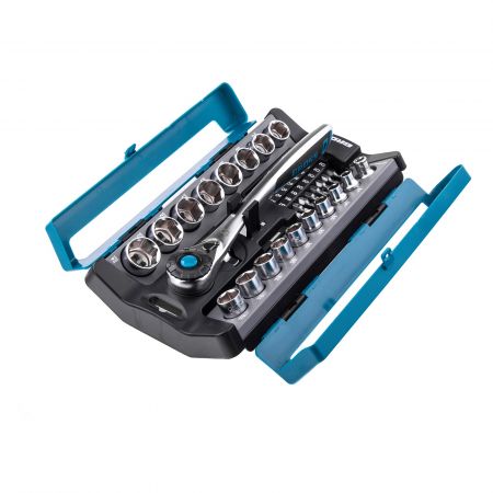 Набор торцевых головок, трещотка 120 зубьев, 36 предметов, 1/2", 3/8”, CrV Gross Набор торцевых головок, трещотка 120 зубьев, 36 предметов, 1/2", 3/8”, CrV Gross