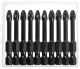 Биты ЗУБР ПРОФИ Pozidrive, тип хвостовика E 1/4, PZ2, 50мм, 10шт, в пластиковом боксе, на карточке 