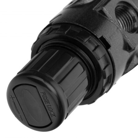 Фильтр-регулятор FR1500, 10 бар, 1500 л/мин, 1/4" Denzel Фильтр-регулятор FR1500, 10 бар, 1500 л/мин, 1/4" Denzel