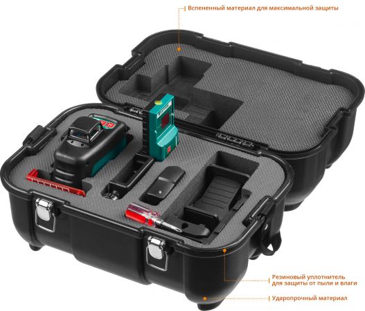 KRAFTOOL LL 3D #4 нивелир лазерный, держатель ВМ1, детектор LR-70, в кейсе KRAFTOOL LL 3D #4 нивелир лазерный, держатель ВМ1, детектор LR-70, в кейсе