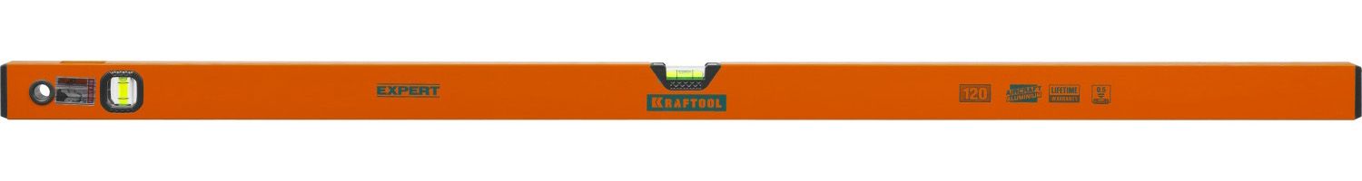 Уровень коробчатый "EXPERT", KRAFTOOL 34710-120, 2 ампулы, 0,5 мм/м, 1200мм