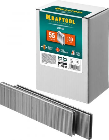 KRAFTOOL 30  мм скобы для степлера узкие тип 55, 5000 шт