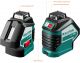 KRAFTOOL LL360 #4 нивелир лазерный, 2х360° , 20м / 70м,  IP54, точн. +/-0,2 мм/м, держатель, детектор, в кейсе